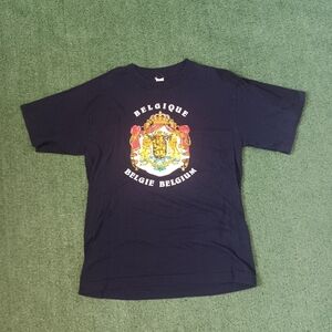 VINTAGE Belgie Belgium T Shirt Size Large